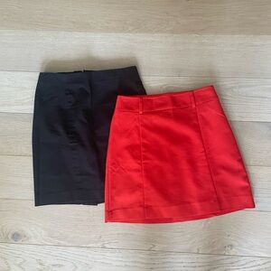 Express and Banana Republic mini skirts